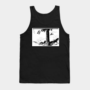 Mishima Pass in Kai Province Digitally enhanced In Black And White Tank Top